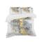 Designart 'Moving In and Out of Traffic II Yellow Grey' Geometric Bedding Set - Duvet Cover & Shams